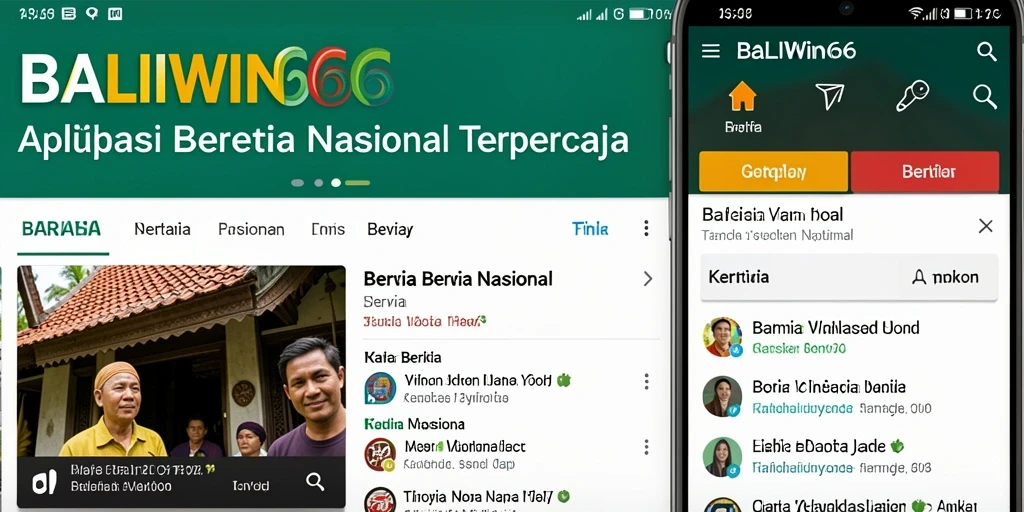 Antarmuka BALIWIN66 dengan berita nasional terkini.
