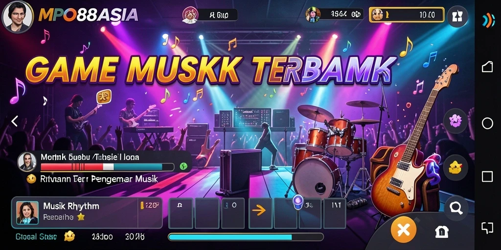 Antarmuka <strong>MPO88ASIA</strong> yang menarik dengan fungsi Musik Rhythm yang interaktif.