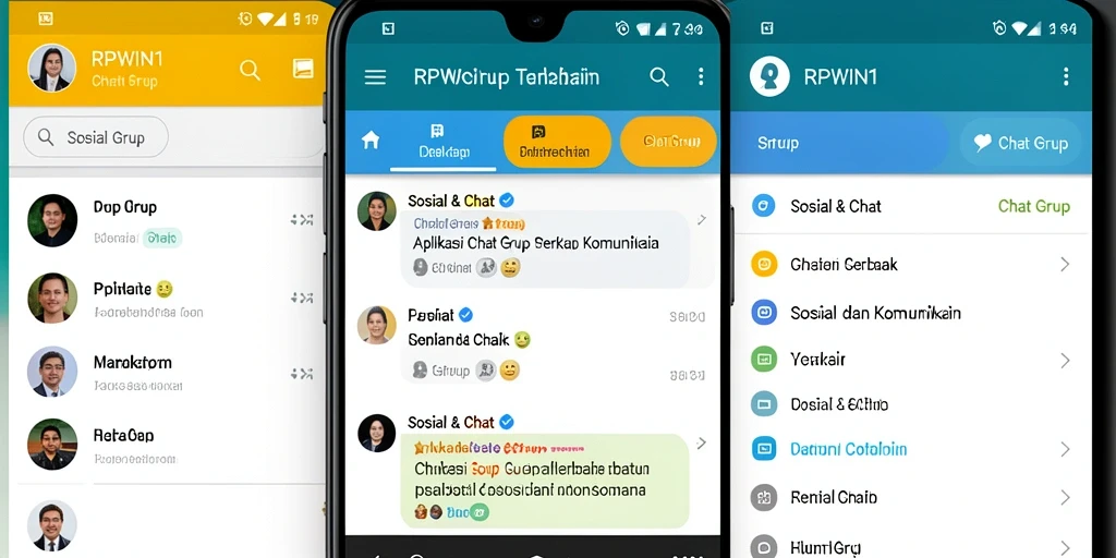Tampilan antarmuka RPWIN1 yang menarik dan fungsional untuk Chat Grup.