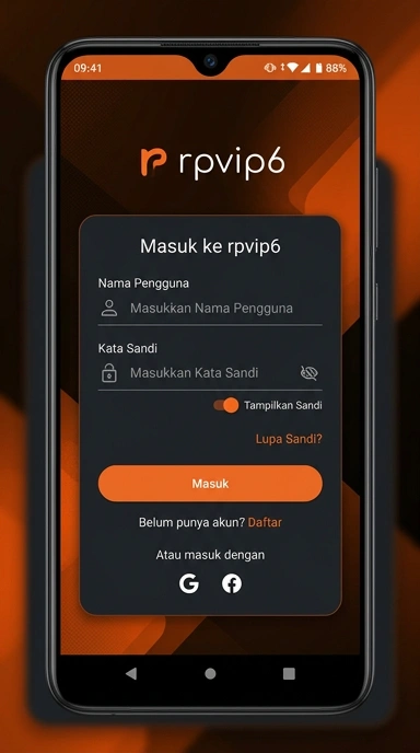 Masuk Akun rpvip6 untuk Pengguna Android